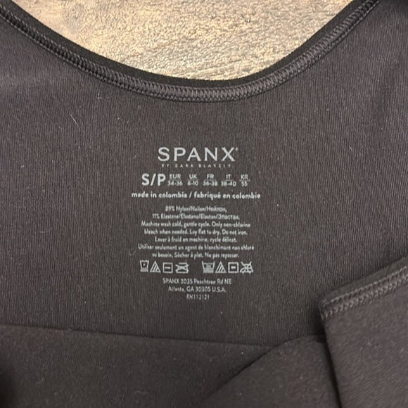 Spanx, Compression Tank Bodysuit, Black, Size Small - Picture 7 of 7